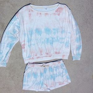 Tie Dye Shirt & Shorts Set